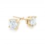 18k Yellow Gold 18k Yellow Gold Diamond Stud Earrings - Front View -  102560 - Thumbnail