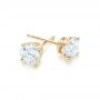 18k Yellow Gold 18k Yellow Gold Diamond Stud Earrings - Front View -  102567 - Thumbnail