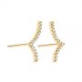 18k Yellow Gold 18k Yellow Gold Diamond Stud Earrings - Front View -  105325 - Thumbnail