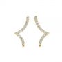 18k Yellow Gold 18k Yellow Gold Diamond Stud Earrings - Three-Quarter View -  105325 - Thumbnail