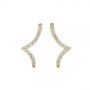 14k Yellow Gold 14k Yellow Gold Diamond Stud Earrings - Three-Quarter View -  105325 - Thumbnail