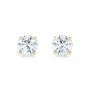 14k Yellow Gold 14k Yellow Gold Diamond Stud Earrings - Top View -  102560 - Thumbnail