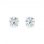 14k Yellow Gold 14k Yellow Gold Diamond Stud Earrings - Top View -  102567 - Thumbnail