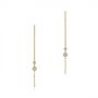 14k Yellow Gold 14k Yellow Gold Diamond Threader Earrings - Three-Quarter View -  105943 - Thumbnail