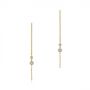 14k Yellow Gold 14k Yellow Gold Diamond Threader Earrings - Three-Quarter View -  105943 - Thumbnail