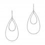  Platinum Platinum Diamond Earrings - Three-Quarter View -  100830 - Thumbnail
