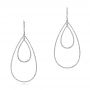 14k White Gold 14k White Gold Diamond Earrings - Three-Quarter View -  100830 - Thumbnail