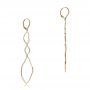 14k Yellow Gold 14k Yellow Gold Diamond Earrings - Front View -  100828 - Thumbnail