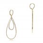 18k Yellow Gold 18k Yellow Gold Diamond Earrings - Front View -  100830 - Thumbnail