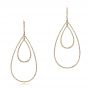 18k Yellow Gold 18k Yellow Gold Diamond Earrings - Three-Quarter View -  100830 - Thumbnail