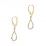 18k Yellow Gold 18k Yellow Gold Drop Leverback Diamond Earrings - Front View -  106346 - Thumbnail