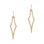 14k Rose Gold 14k Rose Gold Elegant Kite Earrings - Three-Quarter View -  105809 - Thumbnail