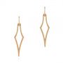 18k Rose Gold 18k Rose Gold Elegant Kite Earrings - Three-Quarter View -  105809 - Thumbnail