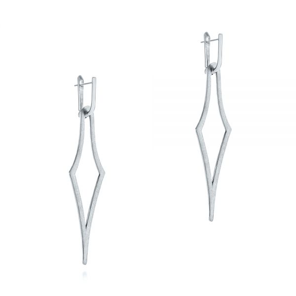  Platinum Platinum Elegant Kite Earrings - Front View -  105809