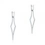  Platinum Platinum Elegant Kite Earrings - Front View -  105809 - Thumbnail