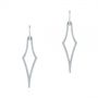 14k White Gold 14k White Gold Elegant Kite Earrings - Three-Quarter View -  105809 - Thumbnail