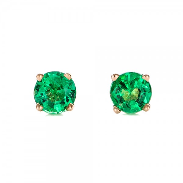 Emerald Stud Earrings 100953 Seattle Bellevue Joseph Jewelry