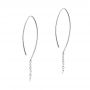 18k White Gold 18k White Gold Floating Marquise Diamond Hook Earrings - Front View -  106997 - Thumbnail