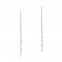 14k White Gold 14k White Gold Floating Marquise Diamond Hook Earrings - Three-Quarter View -  106997 - Thumbnail