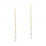 14k Yellow Gold 14k Yellow Gold Floating Marquise Diamond Hook Earrings - Three-Quarter View -  106997 - Thumbnail