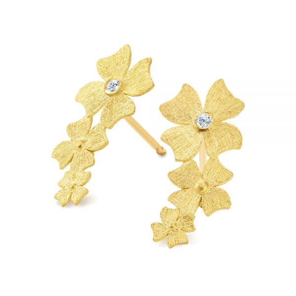 Flower Climber Earrings - Flat View -  107241