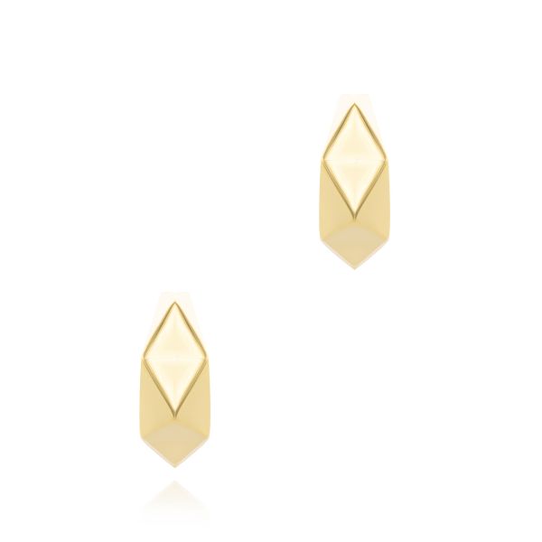 Geometric Petite Hoops - Image