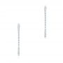  Platinum Platinum Large Diamond Hoop Earrings - Three-Quarter View -  107086 - Thumbnail