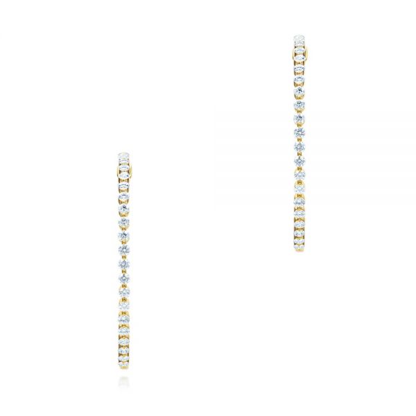 Large Diamond Hoop Earrings - reference design