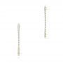 14k Yellow Gold 14k Yellow Gold Large Diamond Hoop Earrings - Three-Quarter View -  107086 - Thumbnail