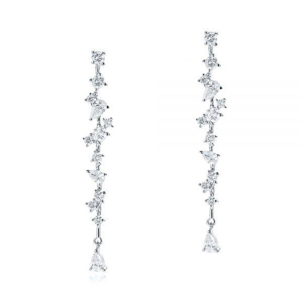 Linear Drop Multi-shape Diamond Earrings - reference design