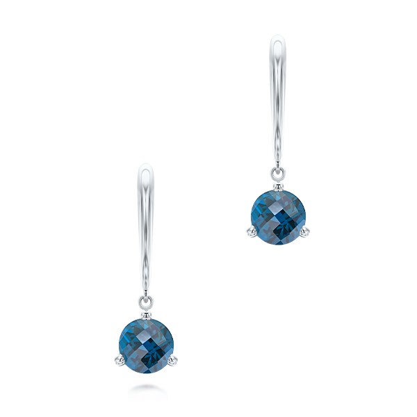 London Blue Topaz Dangle Earrings - Image
