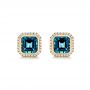London Blue Topaz And Diamond Pendant