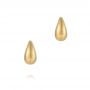 18k Rose Gold 18k Rose Gold Mini Teardrop Dome Earrings - Three-Quarter View -  107694 - Thumbnail