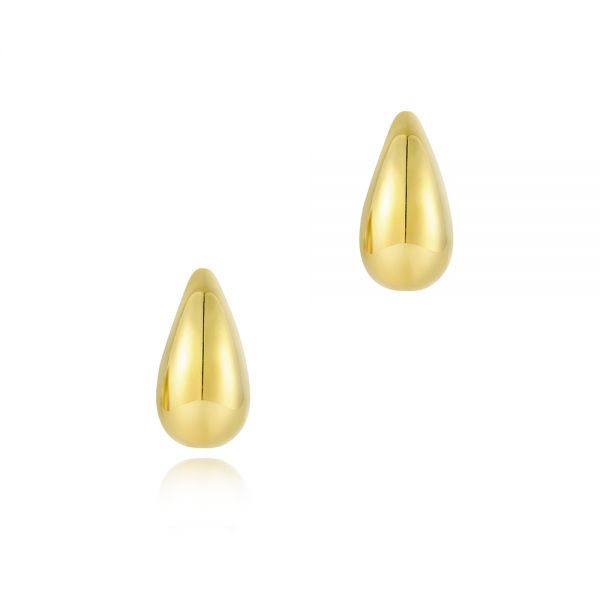 Mini Teardrop Dome Earrings - Image