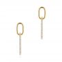 Modern Paperclip Diamond Necklace
