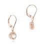 18k Rose Gold 18k Rose Gold Morganite Drop Earrings - Front View -  102647 - Thumbnail