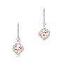 18k White Gold Morganite And Diamond Earrings