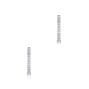 14k White Gold Octagon Diamond Huggies - Three-Quarter View -  107748 - Thumbnail