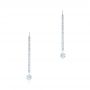  Platinum Platinum Pave Round Diamond Earrings - Three-Quarter View -  106690 - Thumbnail
