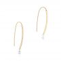 14k Yellow Gold 14k Yellow Gold Pave Round Diamond Earrings - Front View -  106690 - Thumbnail