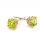 18k Yellow Gold 18k Yellow Gold Peridot Stud Earrings - Front View -  100933 - Thumbnail