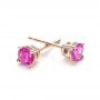 14k Rose Gold 14k Rose Gold Pink Tourmaline Stud Earrings - Front View -  100946 - Thumbnail