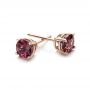 14k Rose Gold 14k Rose Gold Rhodolite Stud Earrings - Front View -  100941 - Thumbnail