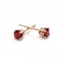 14k Rose Gold 14k Rose Gold Ruby Stud Earrings - Front View -  100951 - Thumbnail