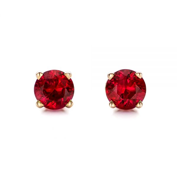 Ruby Stud Earrings - Image