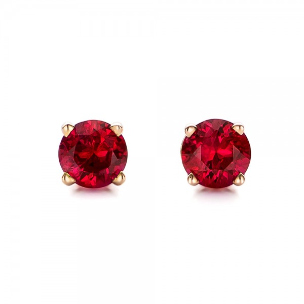 Ruby Stud Earrings #100950 - Seattle Bellevue | Joseph Jewelry