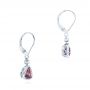  Platinum Platinum Trillion Amethyst And Diamond Drop Earrings - Front View -  103731 - Thumbnail