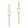 18k Yellow Gold 18k Yellow Gold Versatile Diamond Link Earrings - Three-Quarter View -  106984 - Thumbnail