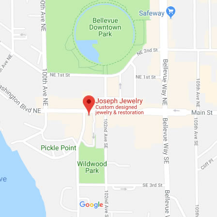 Joseph Jewelry Bellevue Map