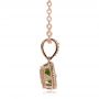 18k Rose Gold 18k Rose Gold Antique Cushion Peridot Pendant - Side View -  100495 - Thumbnail